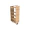Rev-A-Shelf Maple Veneer, Light Brown, 11 in W, 43.65 in H, 23.67 in L, Light Brown 448-TPF43-11-1 - alternate 1